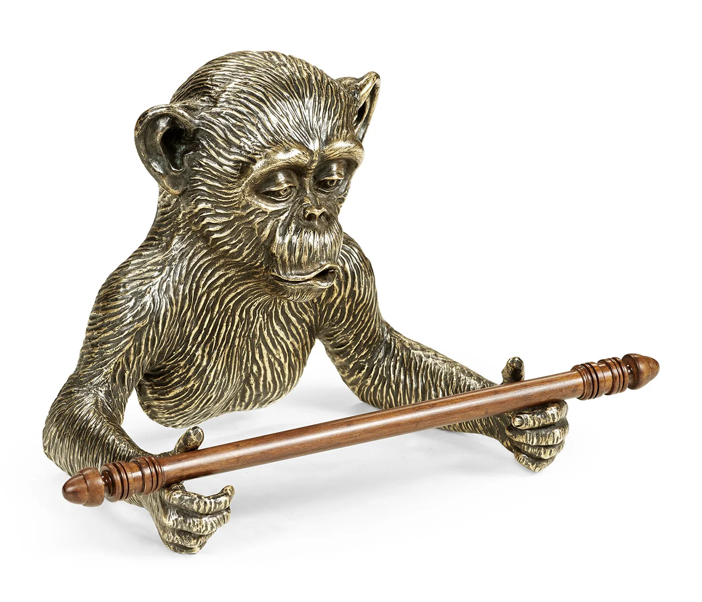 Curated Collection - Antique Dark Bronze Monkey Tissue Paper Holder