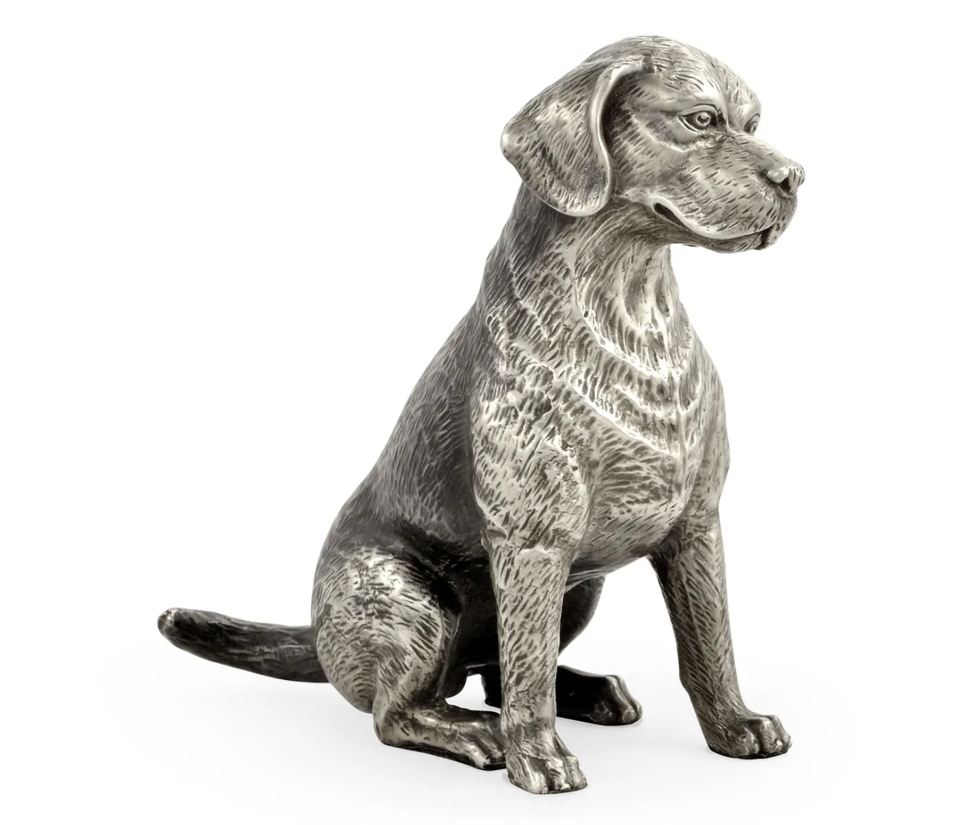 Curated Collection - Antique White Brass Beagle Dog