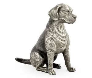 Curated Collection - Antique White Brass Beagle Dog
