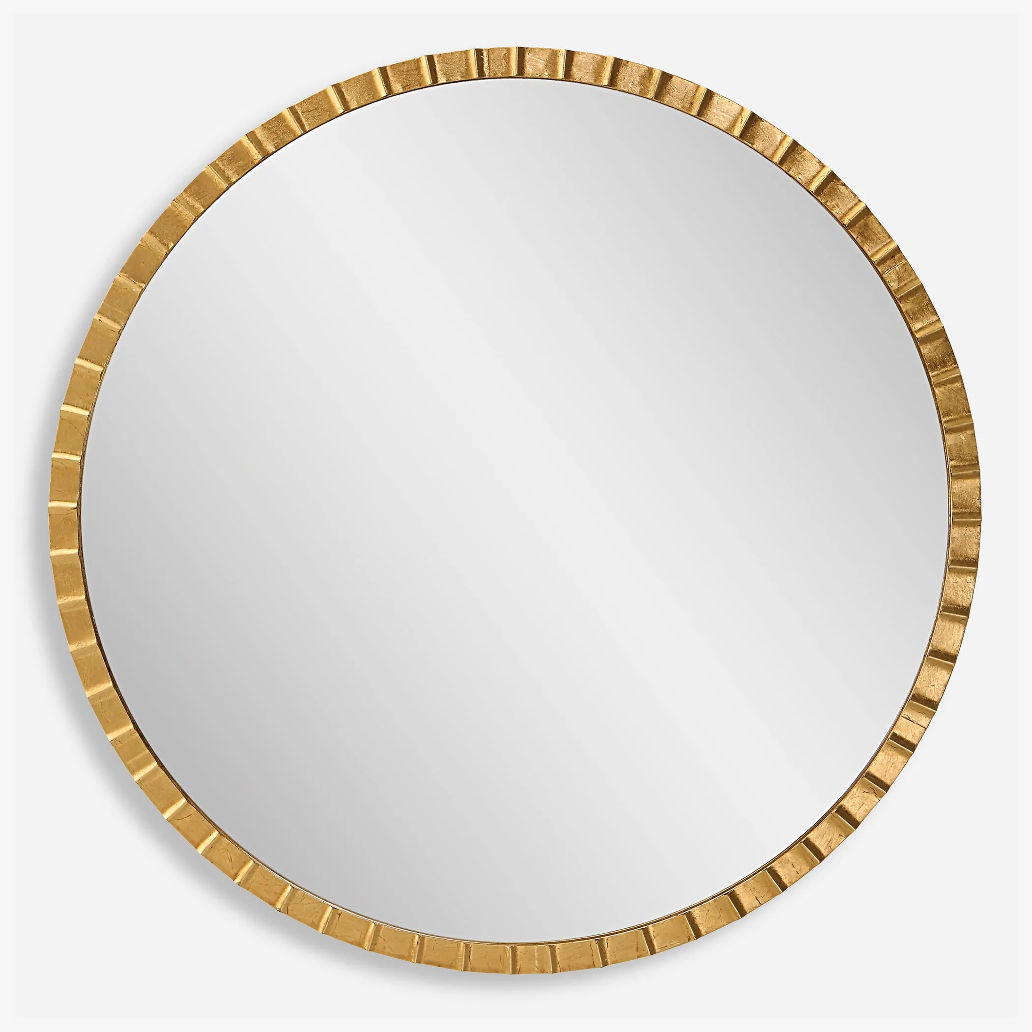 Dandridge Round Mirror, Gold