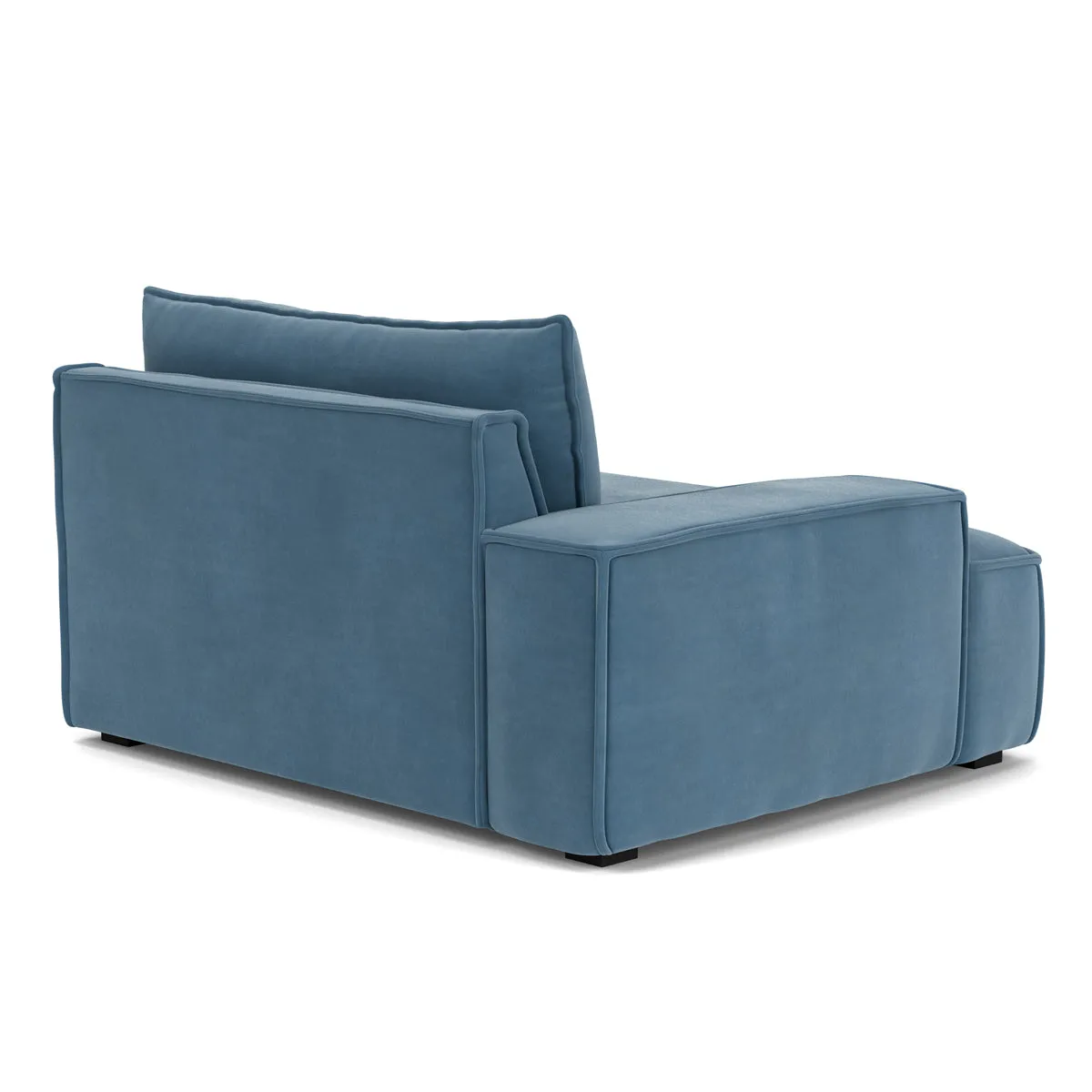 Daphne Velvet 1 Seater Left Arm Modular Sofa