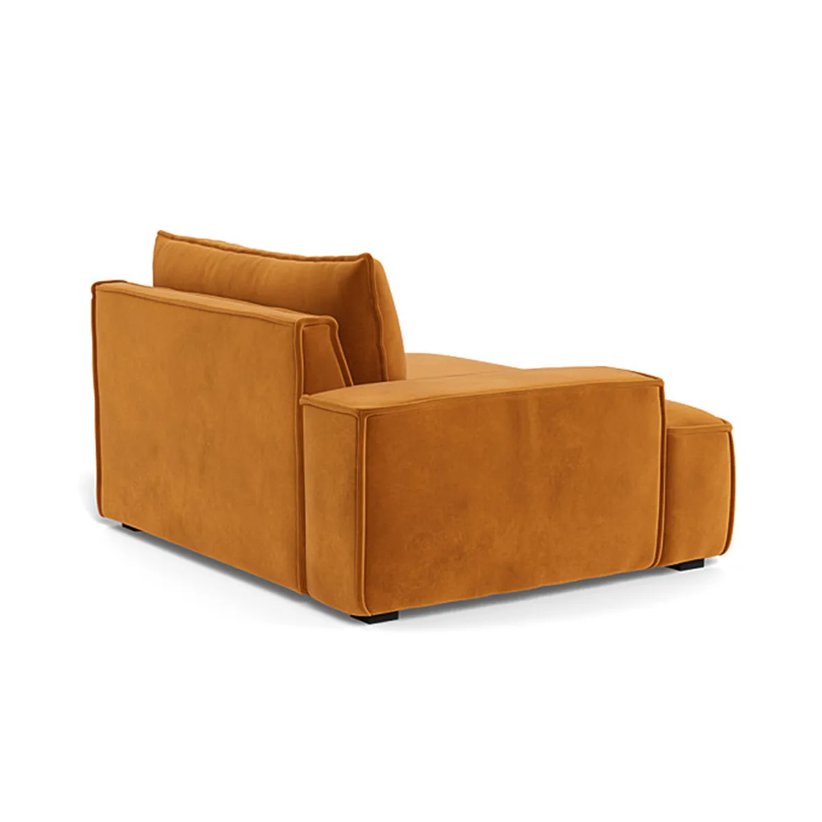 Daphne Velvet 1 Seater Left Arm Modular Sofa