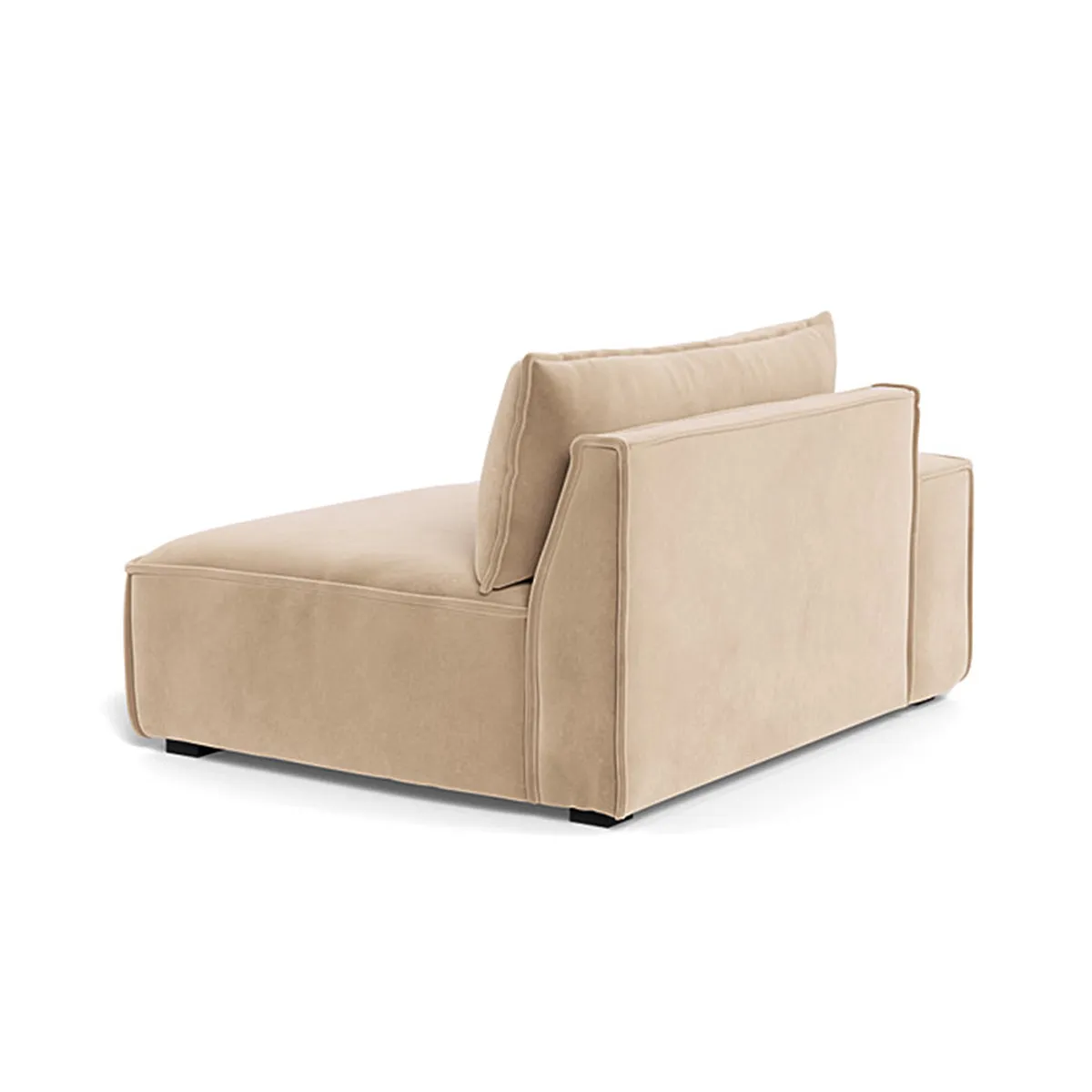 Daphne Velvet 1 Seater Left Arm Modular Sofa