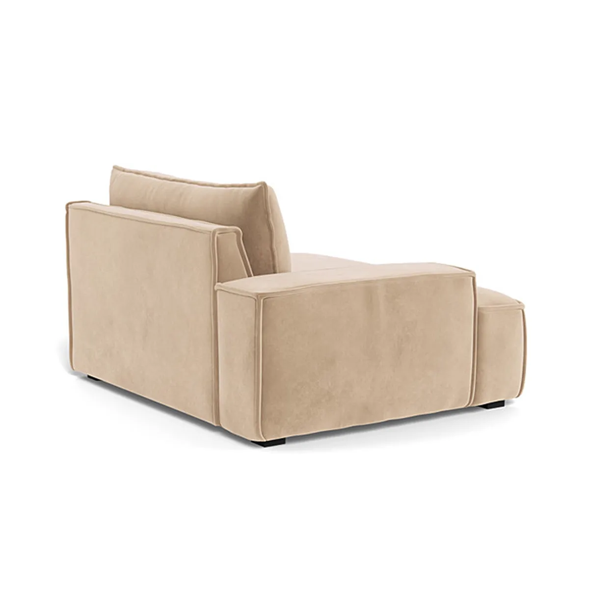 Daphne Velvet 1 Seater Left Arm Modular Sofa