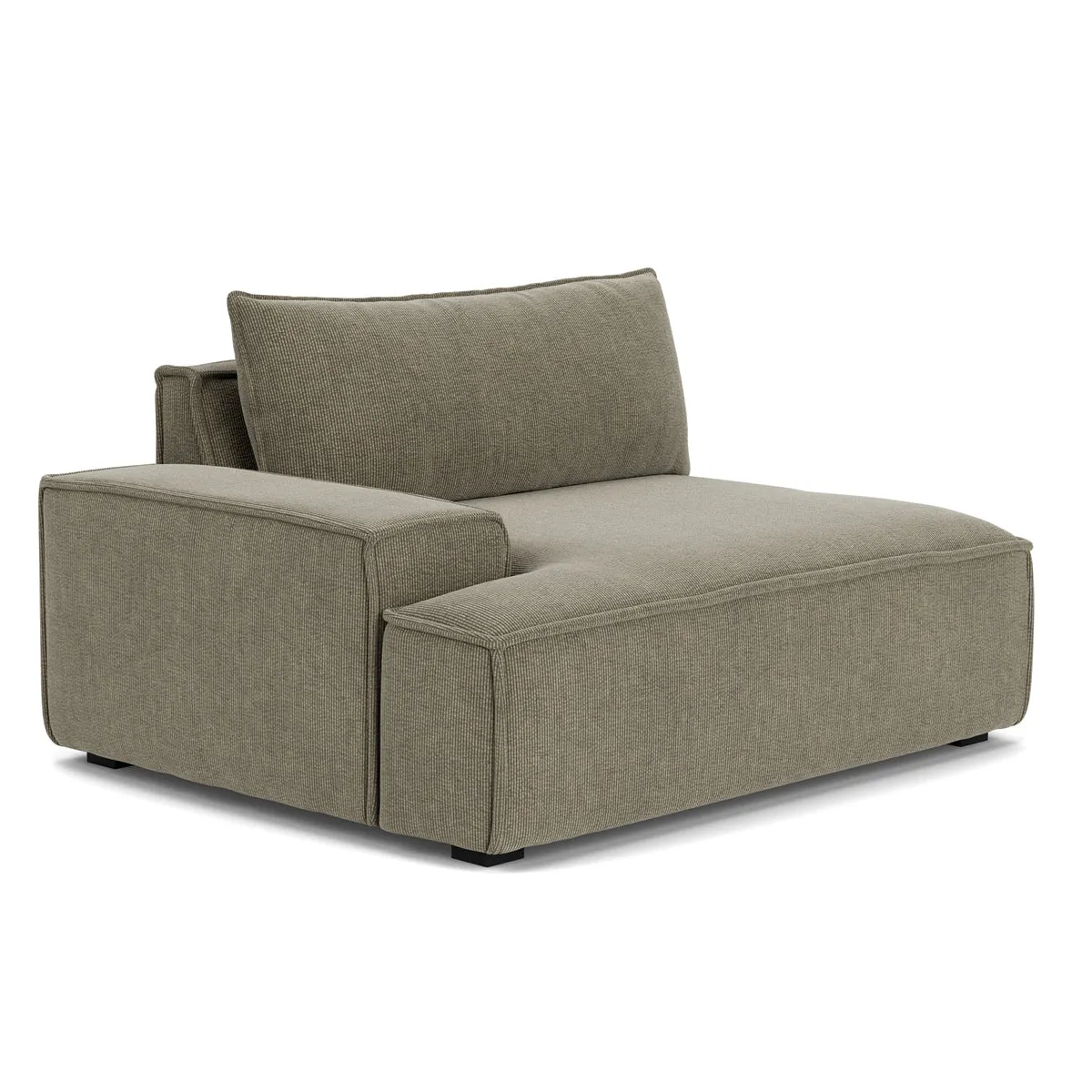 Daphne Velvet 1 Seater Left Arm Modular Sofa