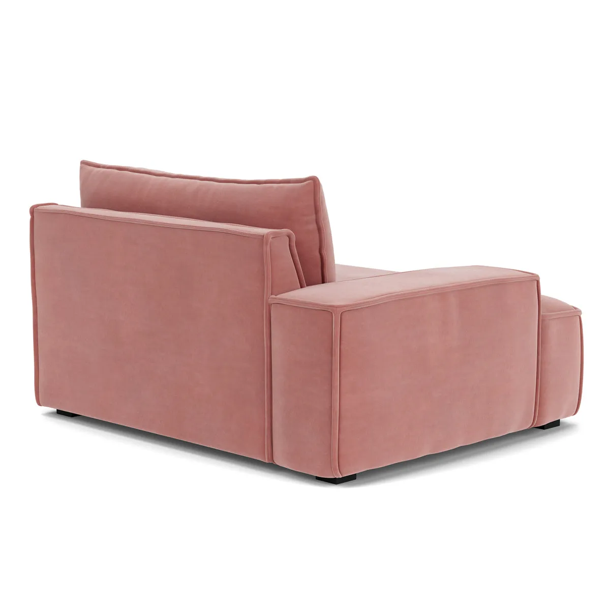 Daphne Velvet 1 Seater Left Arm Modular Sofa