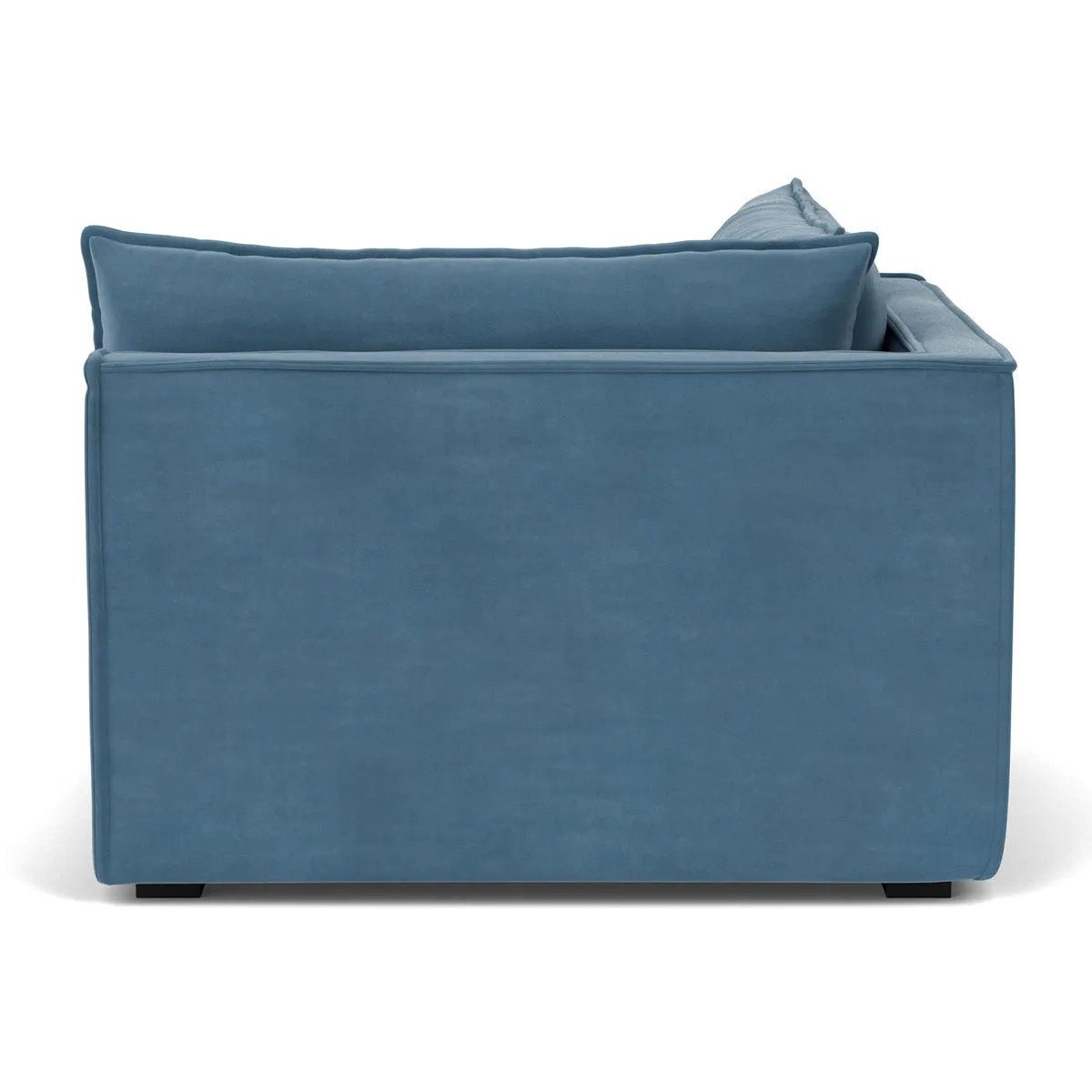 Daphne Velvet 1 Seater Left Corner Modular Sofa