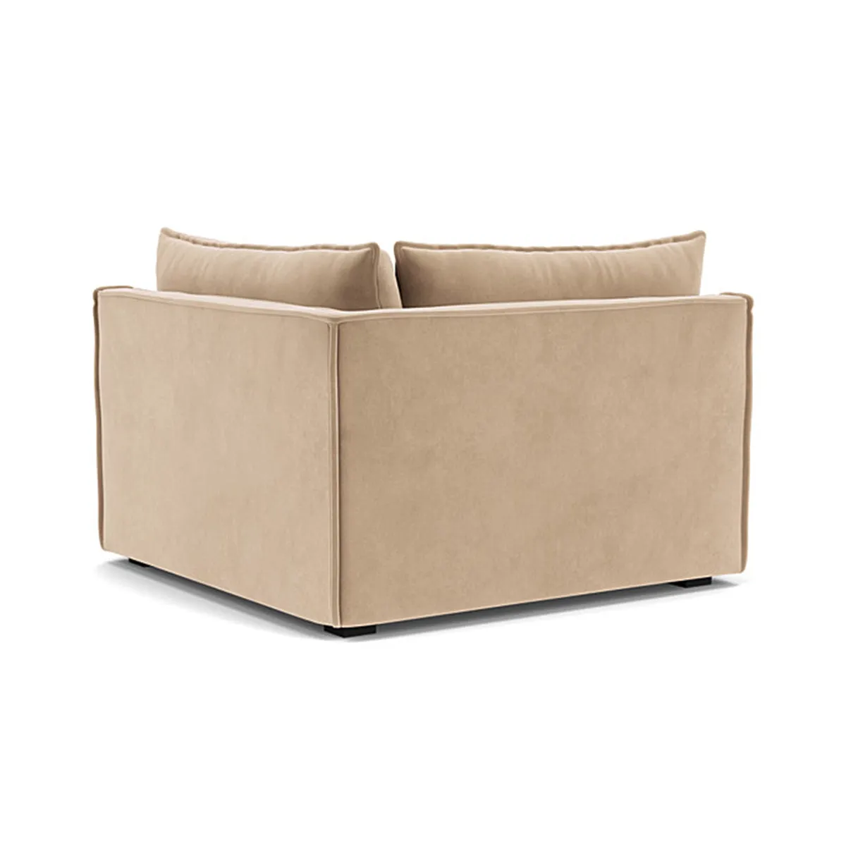 Daphne Velvet 1 Seater Left Corner Modular Sofa