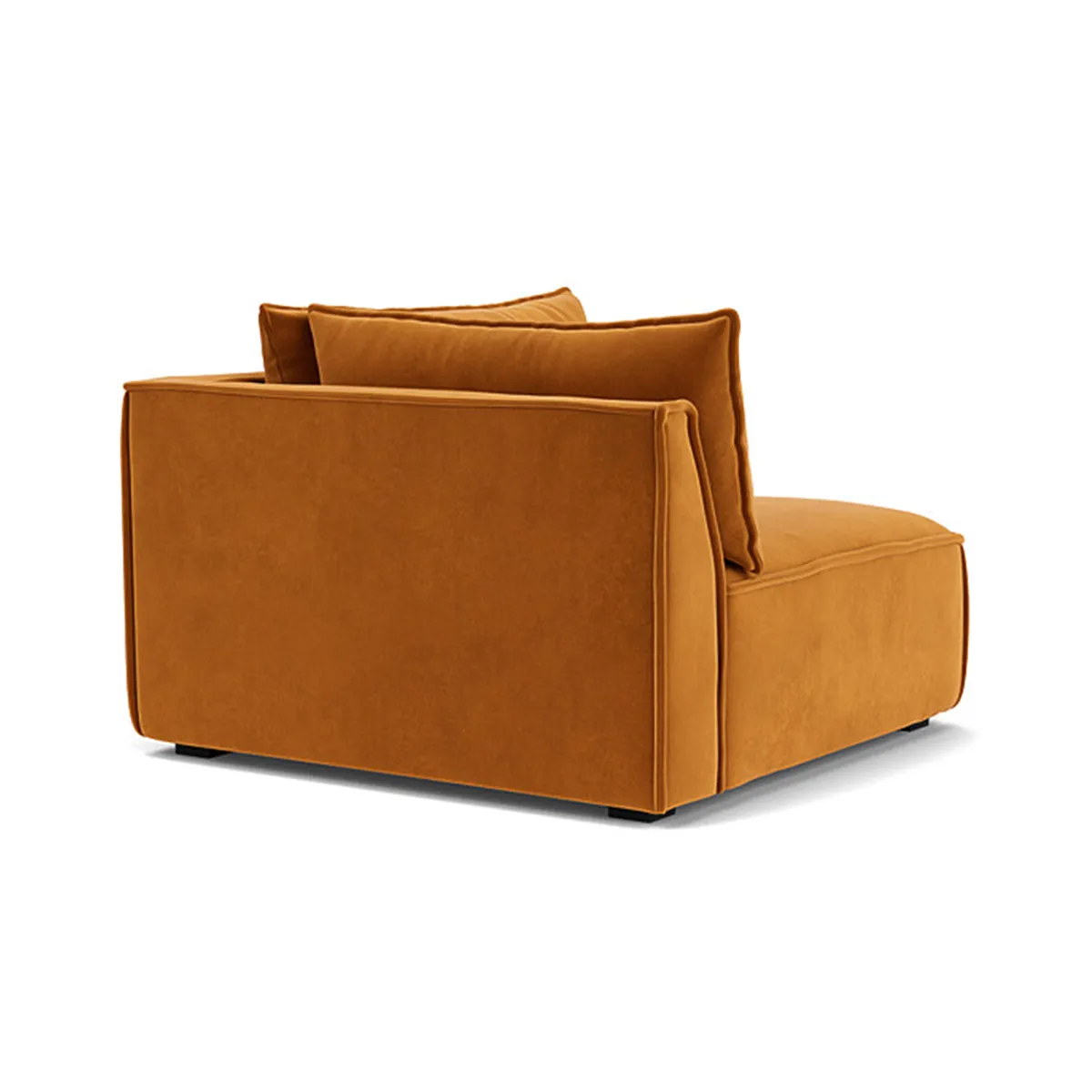 Daphne Velvet 1 Seater Left Corner Modular Sofa