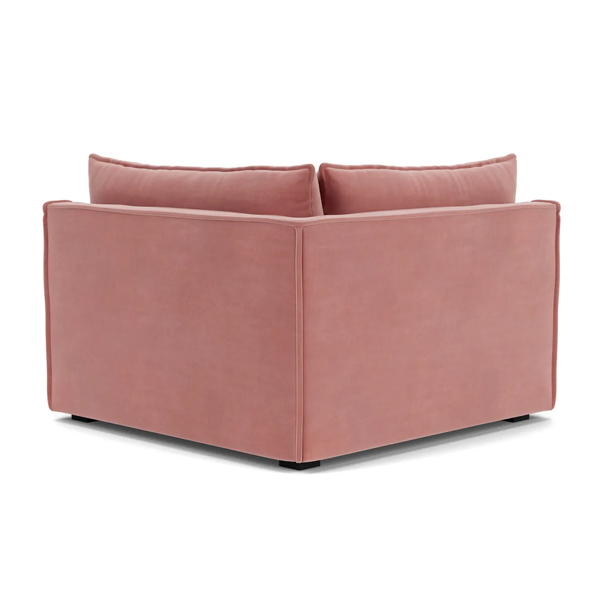 Daphne Velvet 1 Seater Left Corner Modular Sofa
