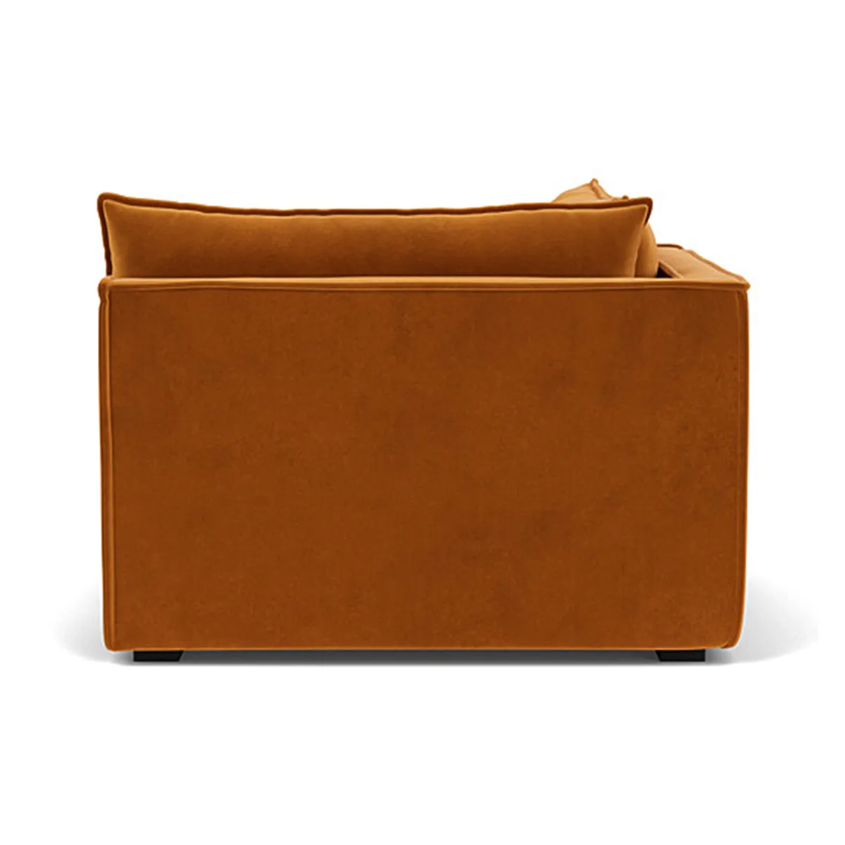 Daphne Velvet 1 Seater Left Corner Modular Sofa