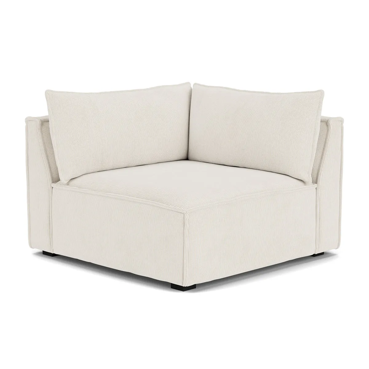 Daphne Velvet 1 Seater Left Corner Modular Sofa