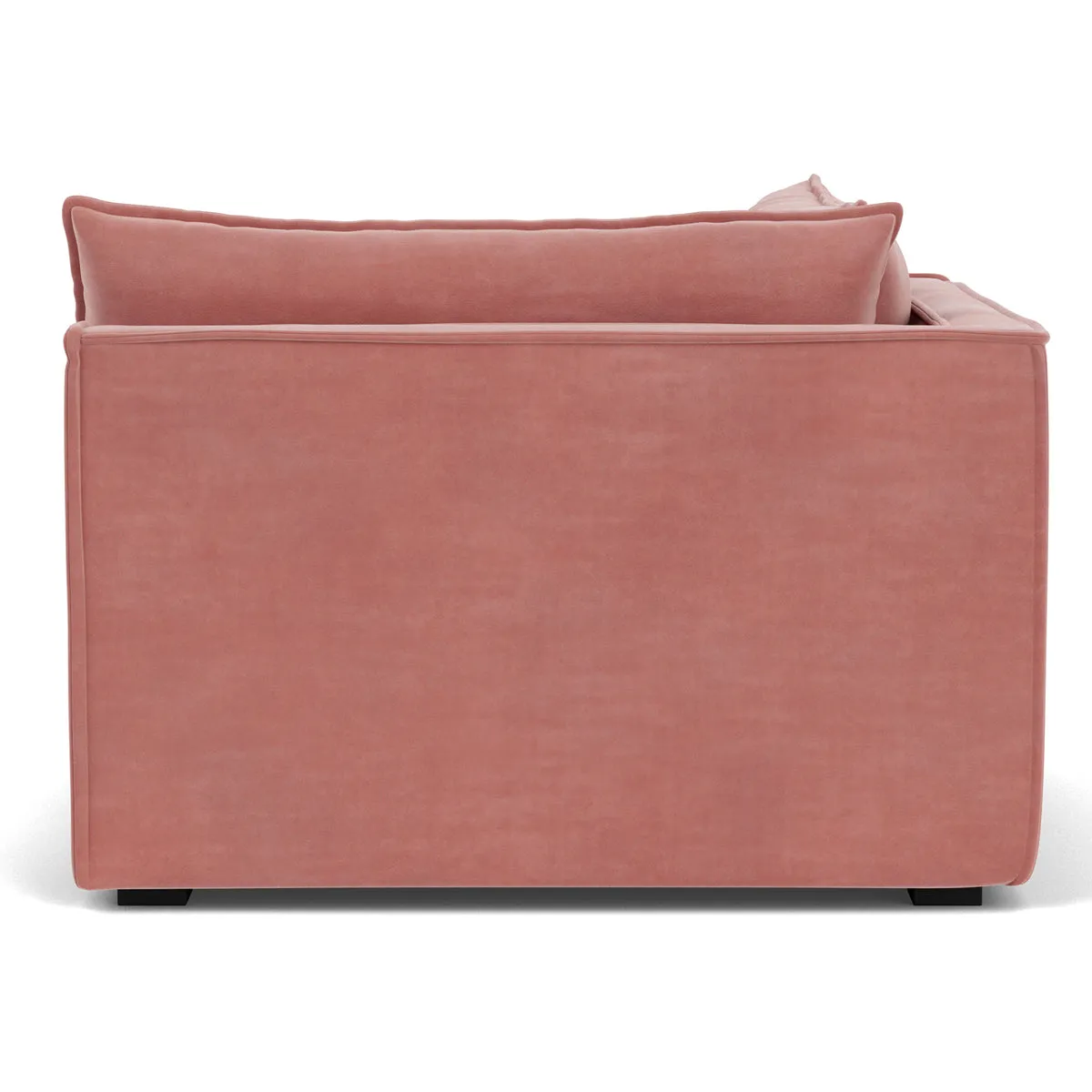 Daphne Velvet 1 Seater Left Corner Modular Sofa