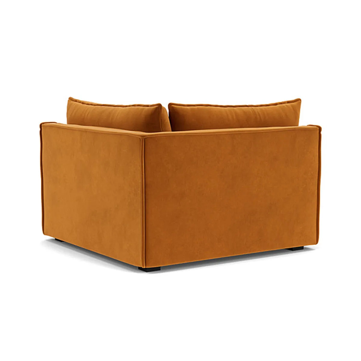 Daphne Velvet 1 Seater Left Corner Modular Sofa