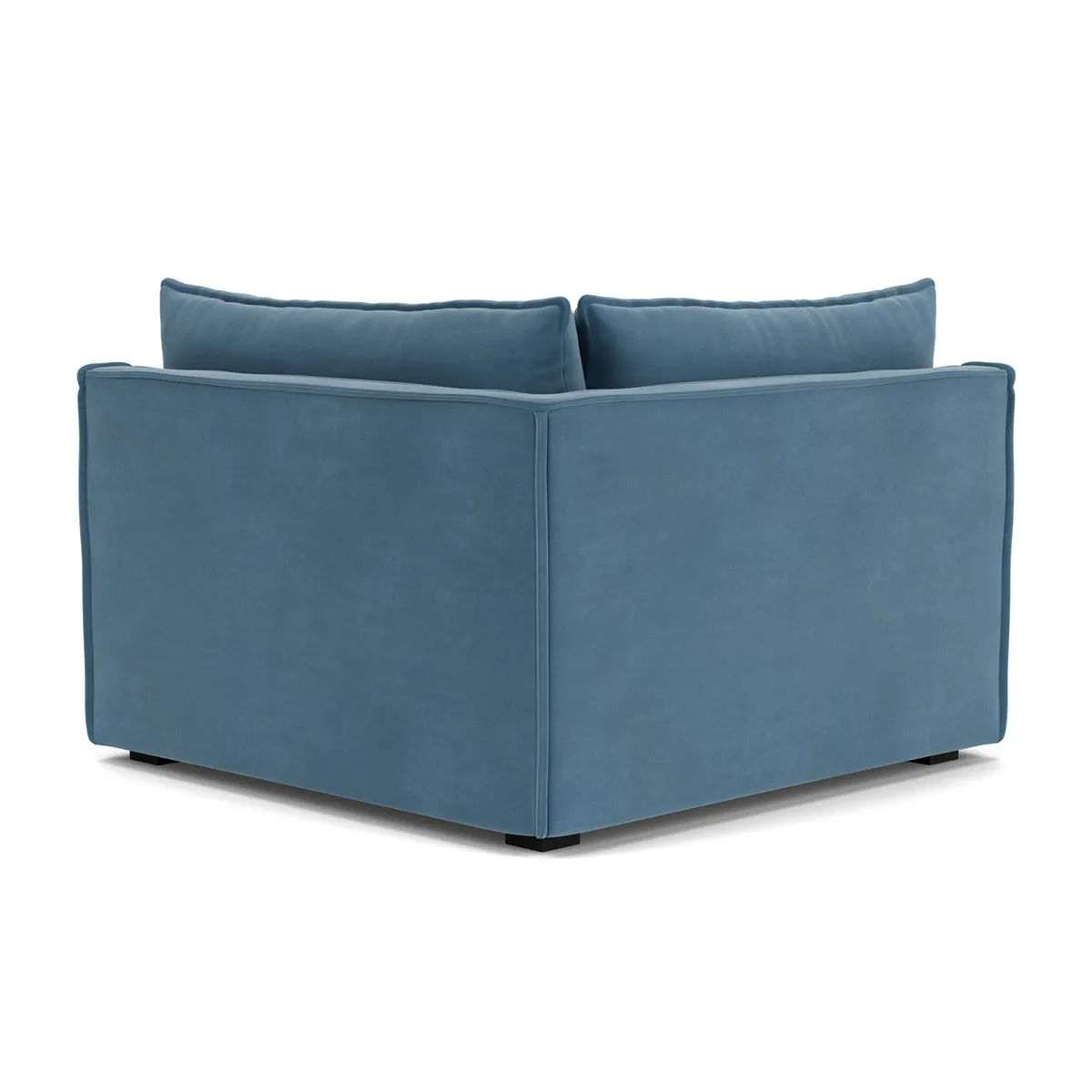 Daphne Velvet 1 Seater Left Corner Modular Sofa