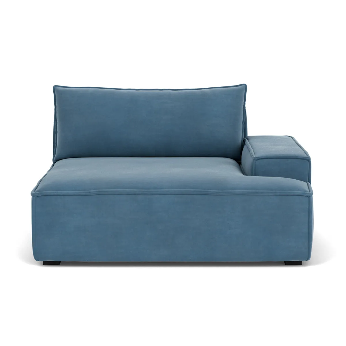 Daphne Velvet 1 Seater Right Arm Modular Sofa