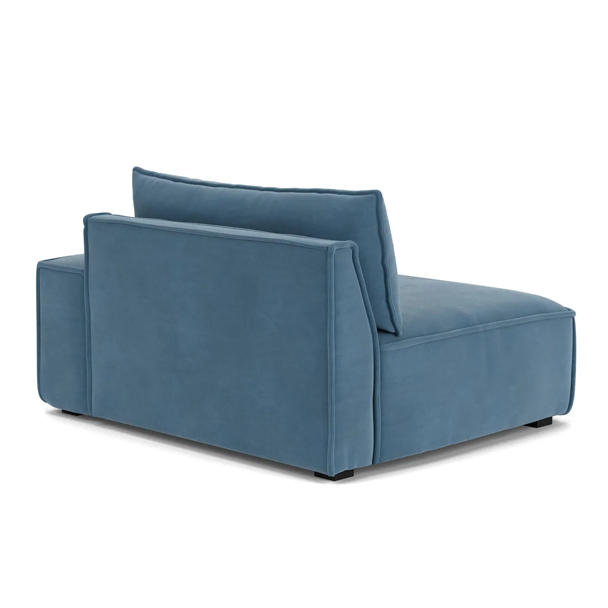 Daphne Velvet 1 Seater Right Arm Modular Sofa