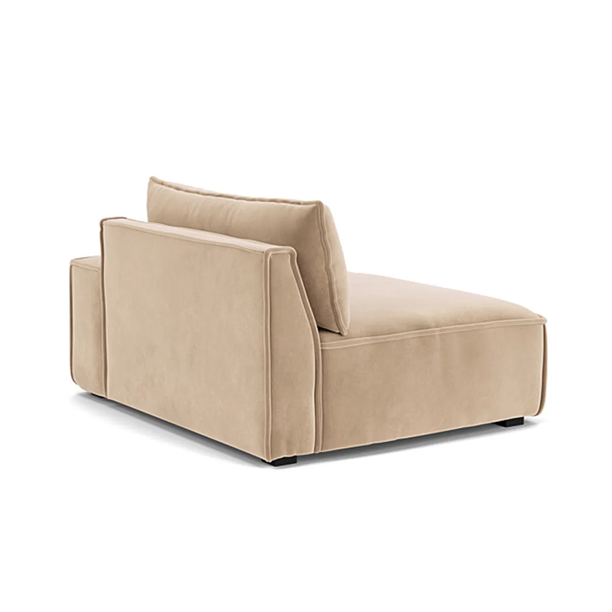 Daphne Velvet 1 Seater Right Arm Modular Sofa
