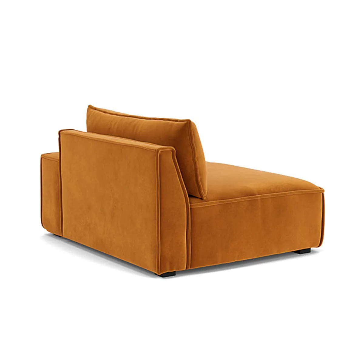 Daphne Velvet 1 Seater Right Arm Modular Sofa