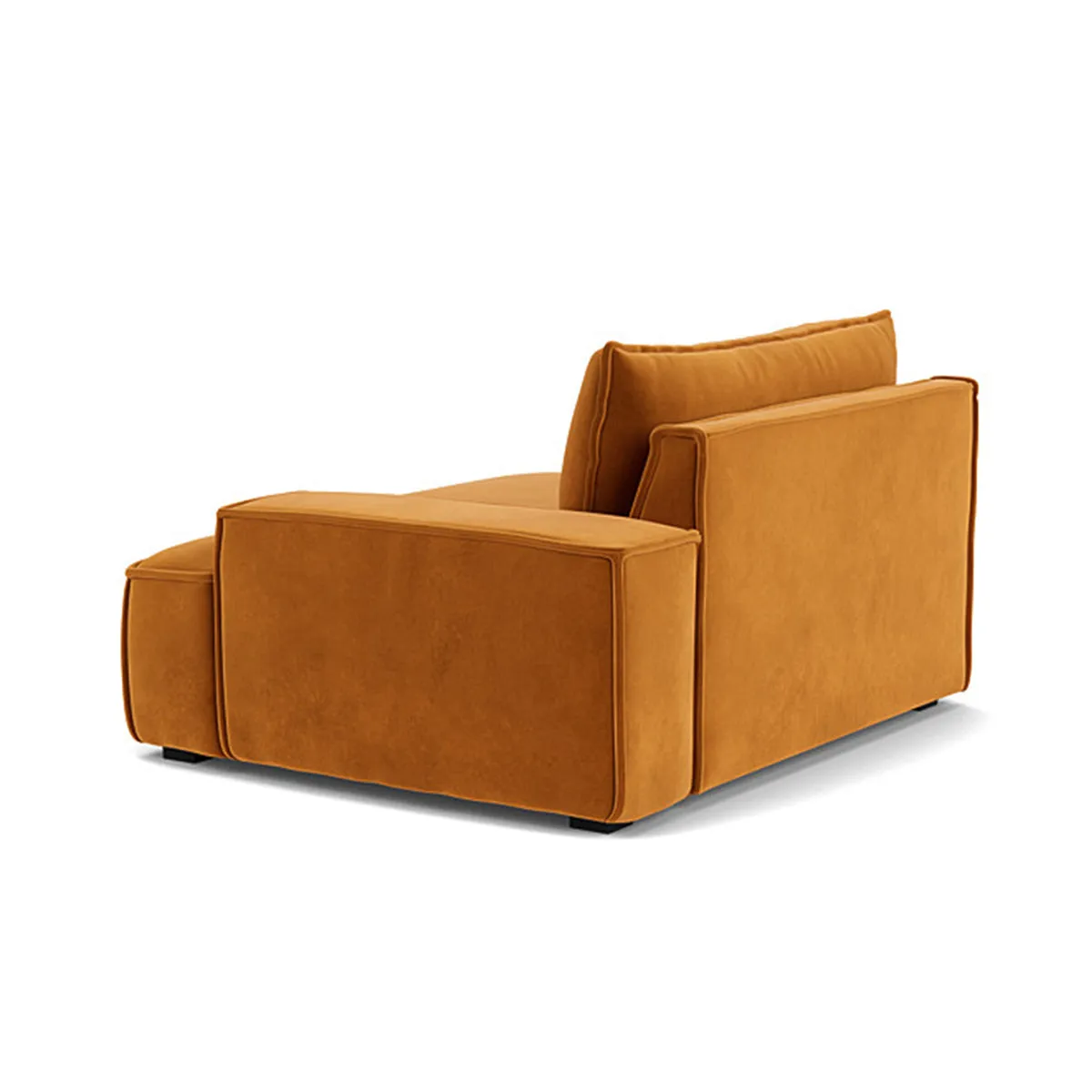 Daphne Velvet 1 Seater Right Arm Modular Sofa