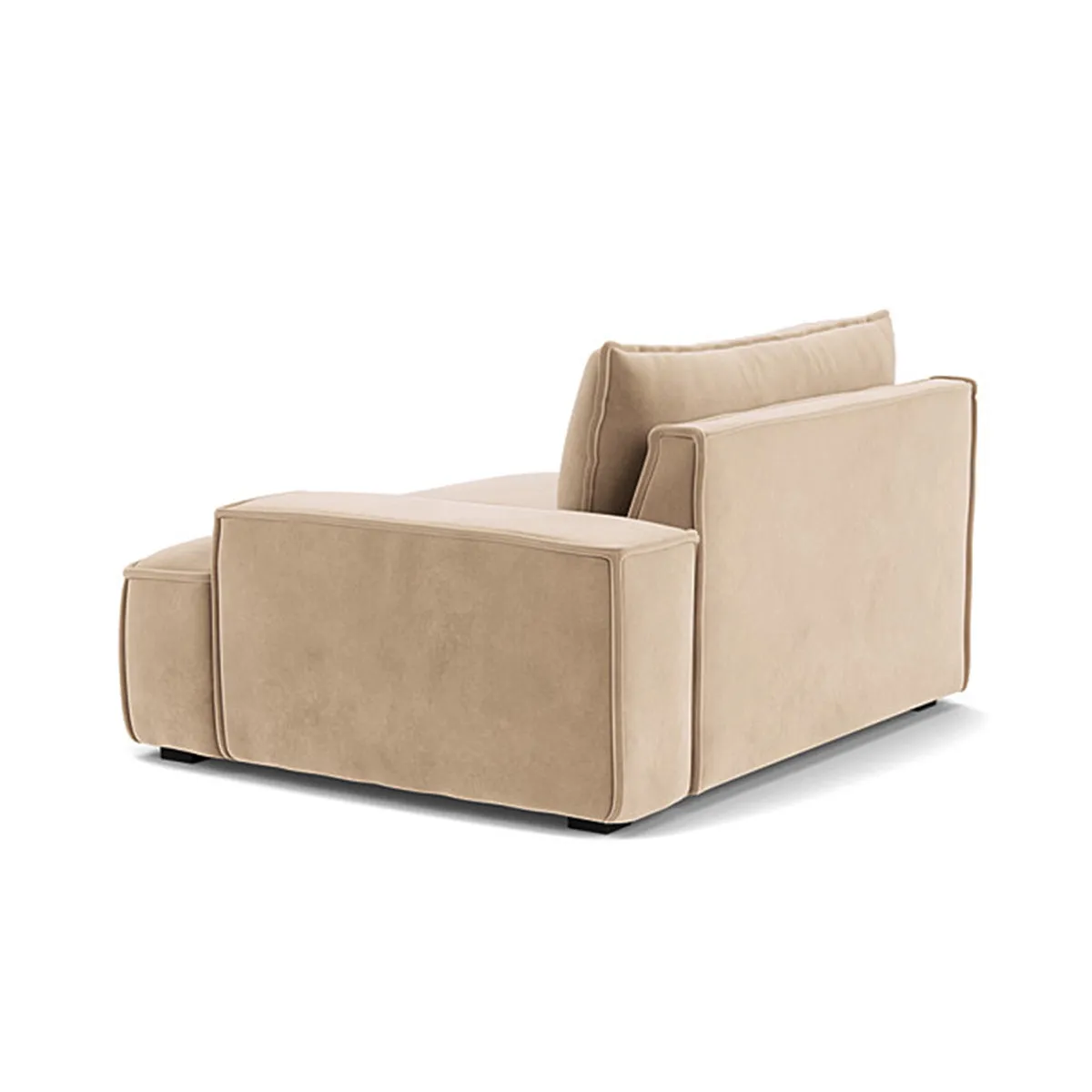 Daphne Velvet 1 Seater Right Arm Modular Sofa