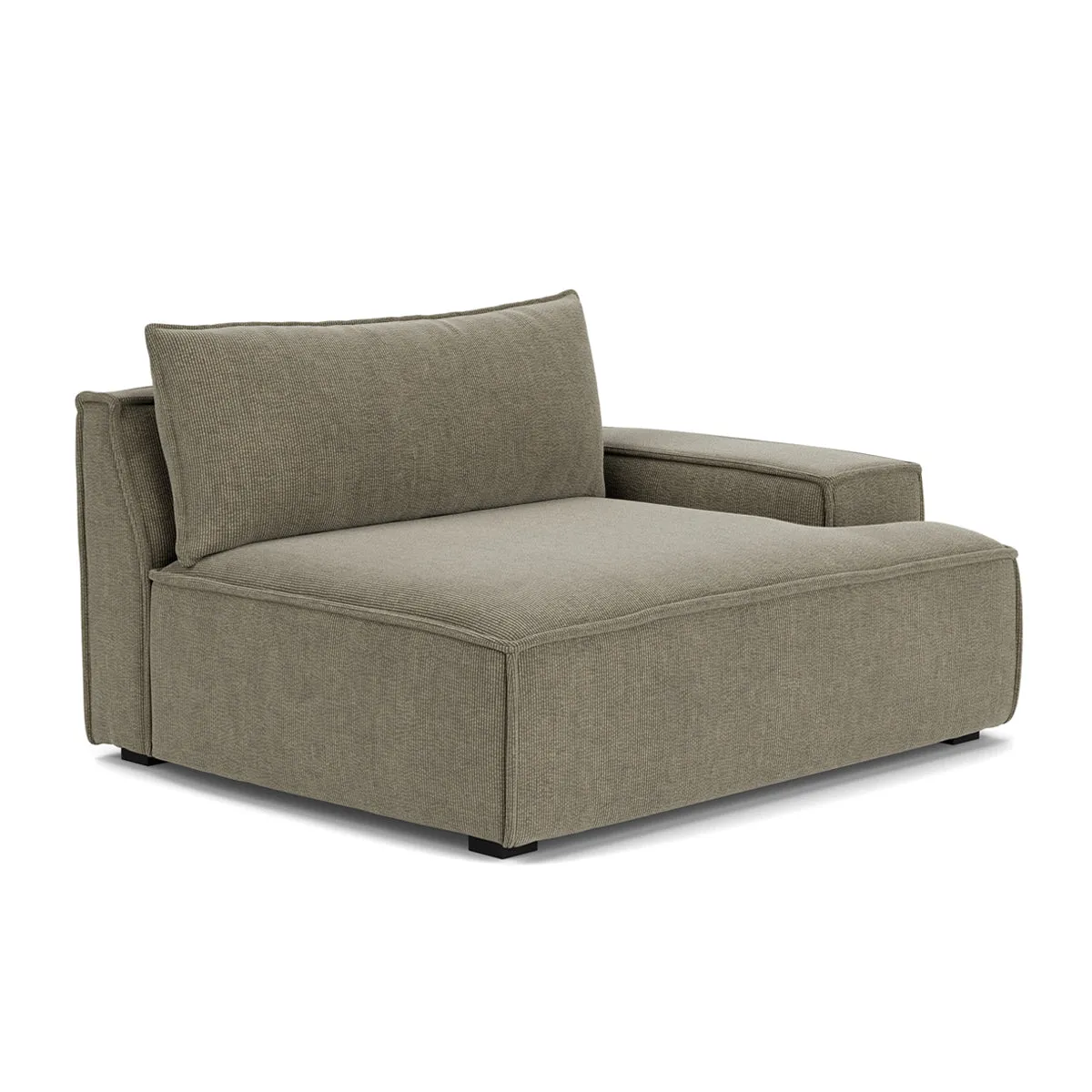Daphne Velvet 1 Seater Right Arm Modular Sofa