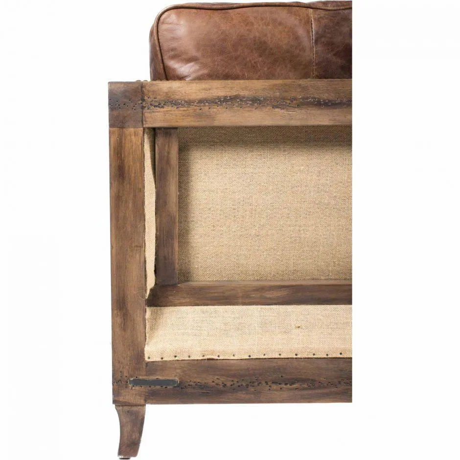 Darlington Sofa Grazed Brown Leather
