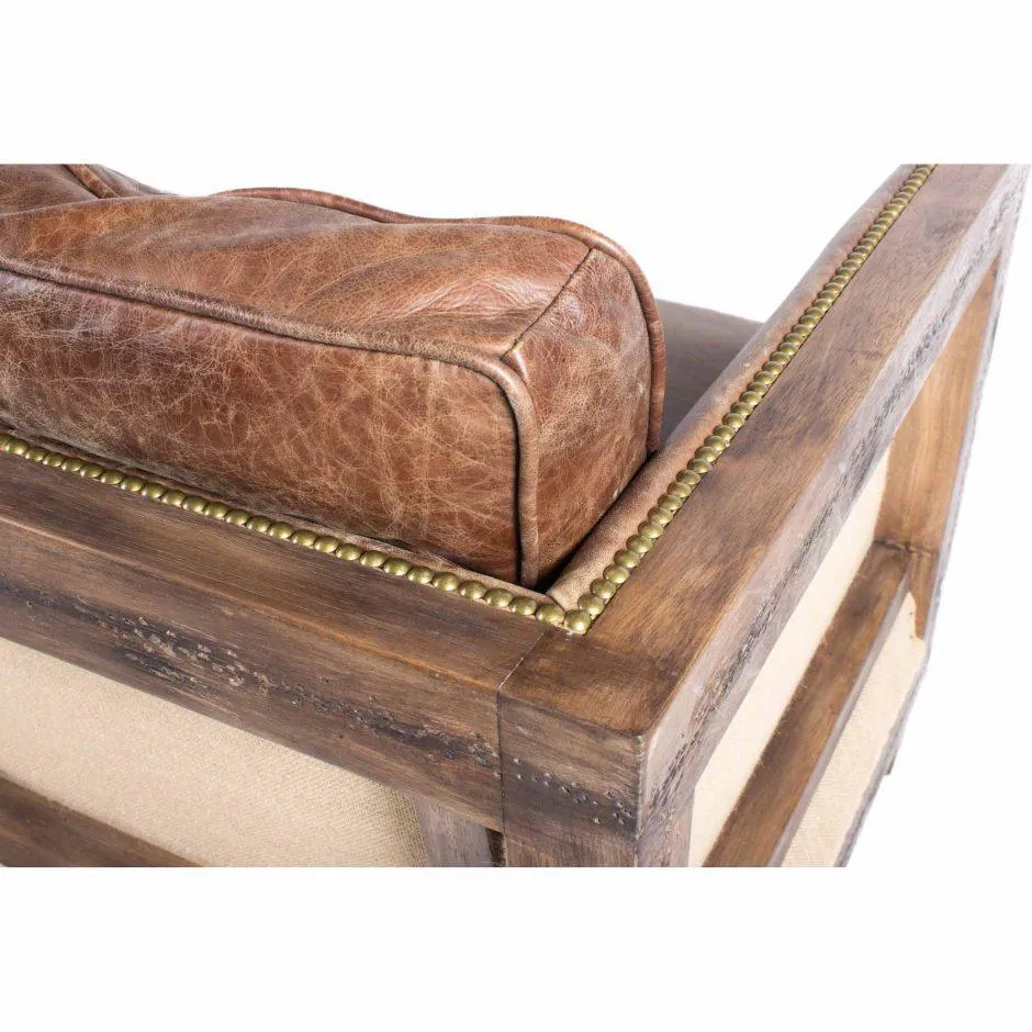 Darlington Sofa Grazed Brown Leather