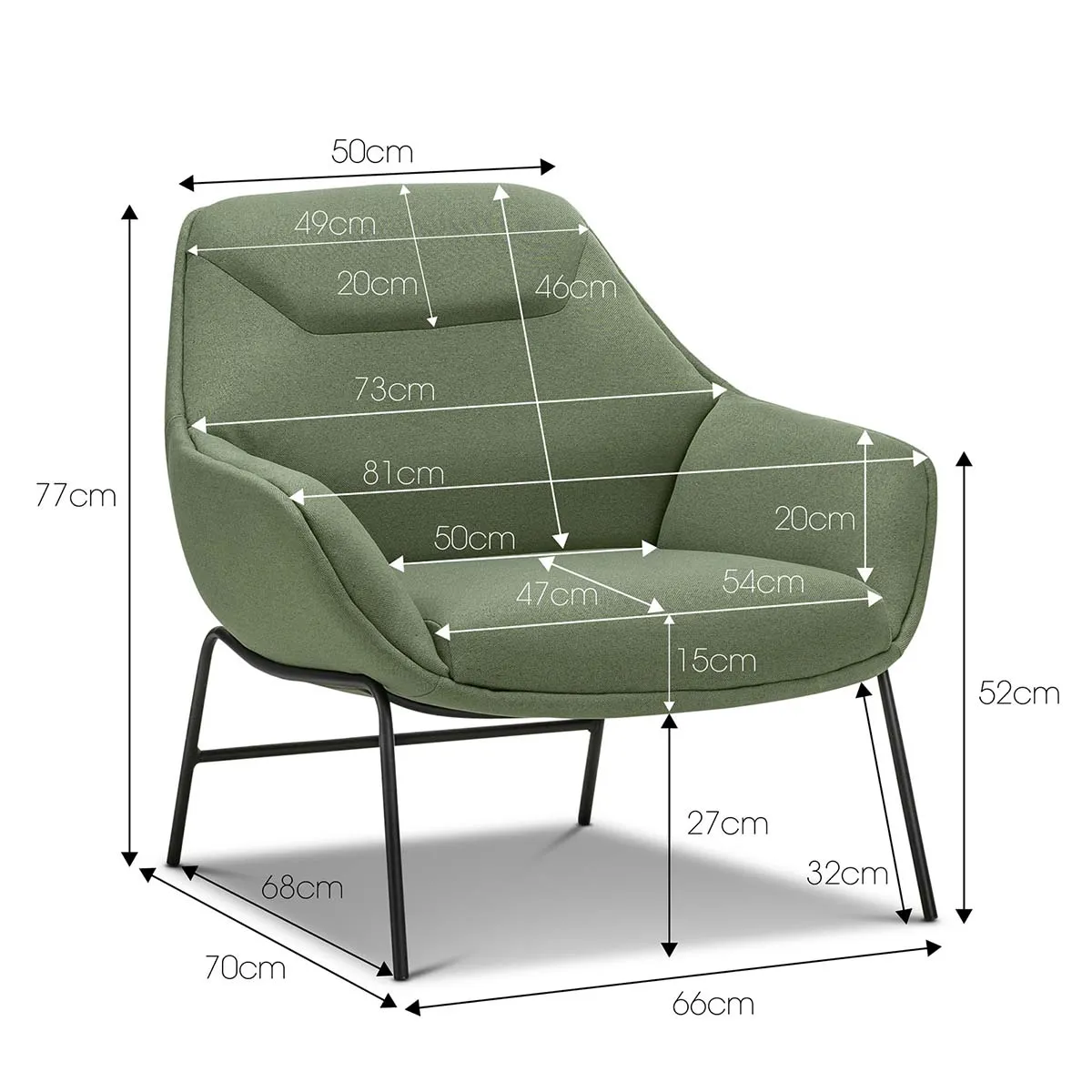 Designer Fabric Armchair