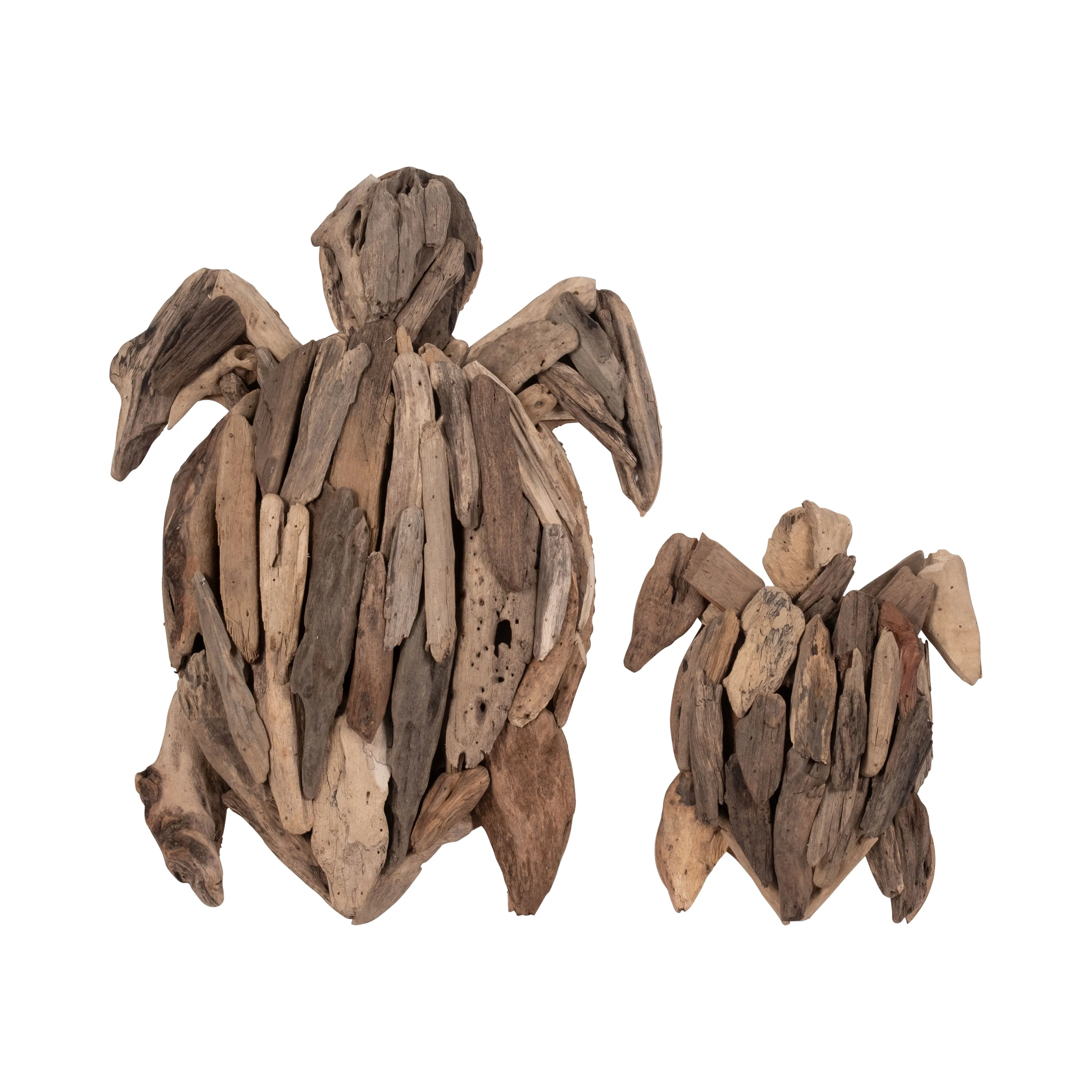 DRIFTWOOD, 12"H TURTLE DECO, NATURAL