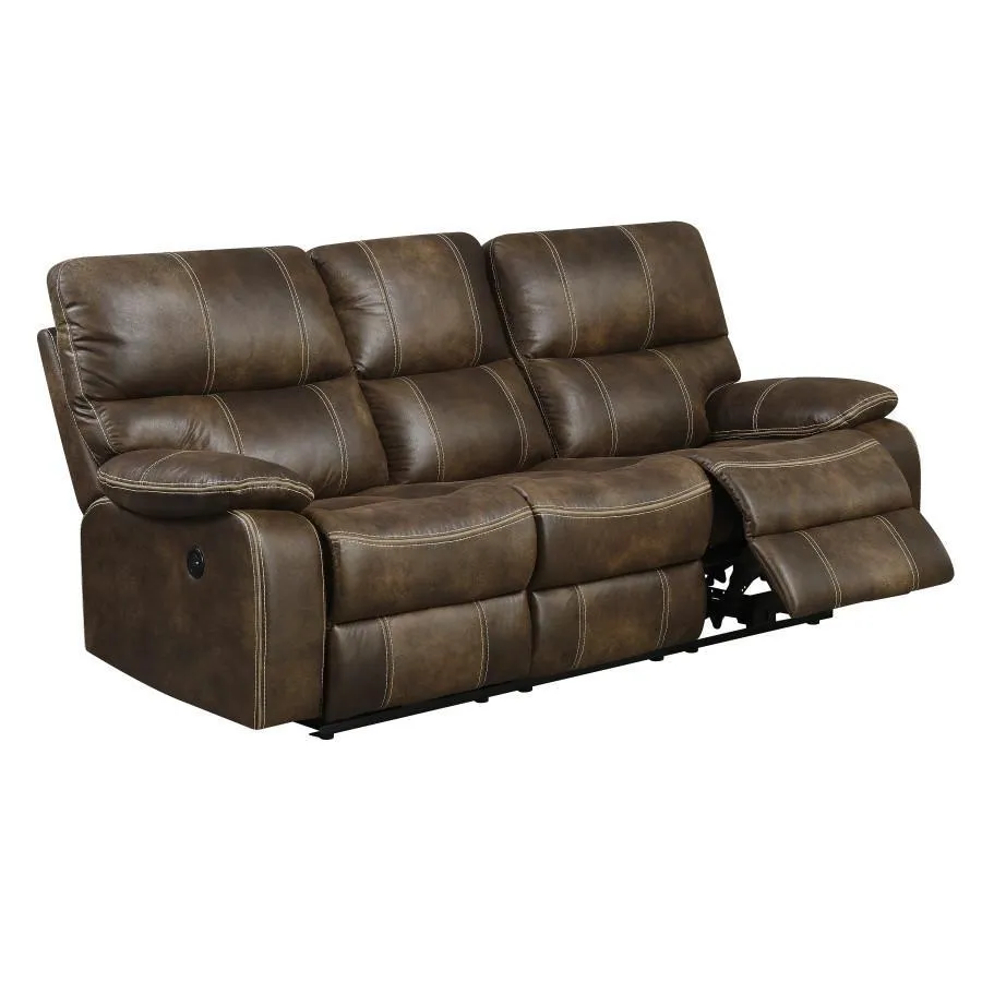Emerald Home Jessie James Power Sofa in Brown