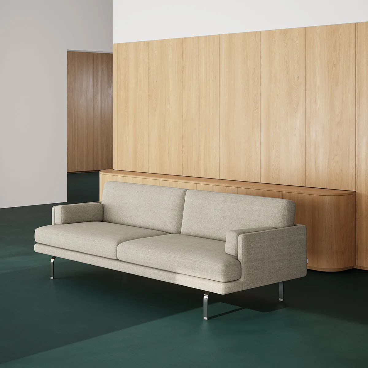 Ernest Fabric 3 Seater Sofa