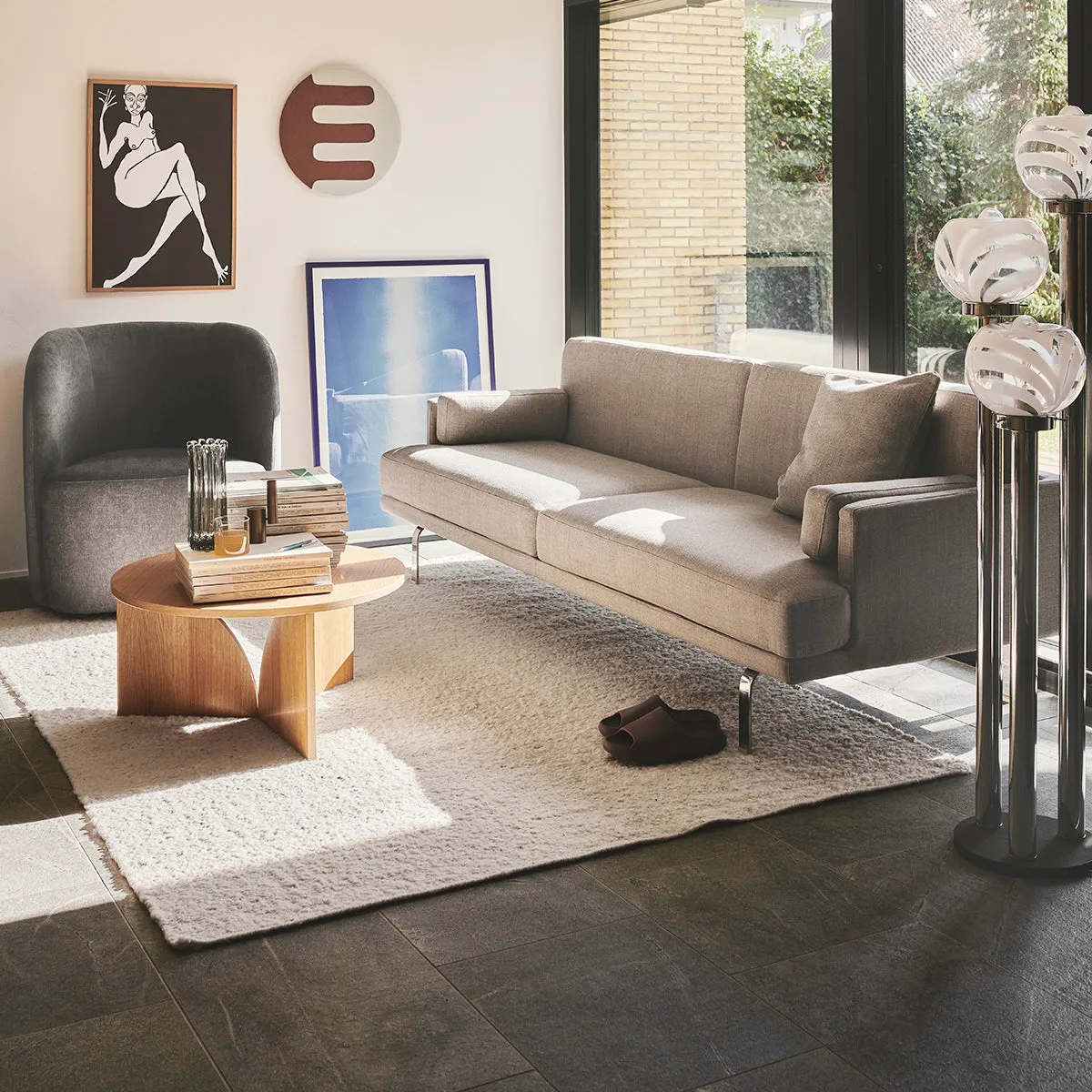 Ernest Fabric 3 Seater Sofa