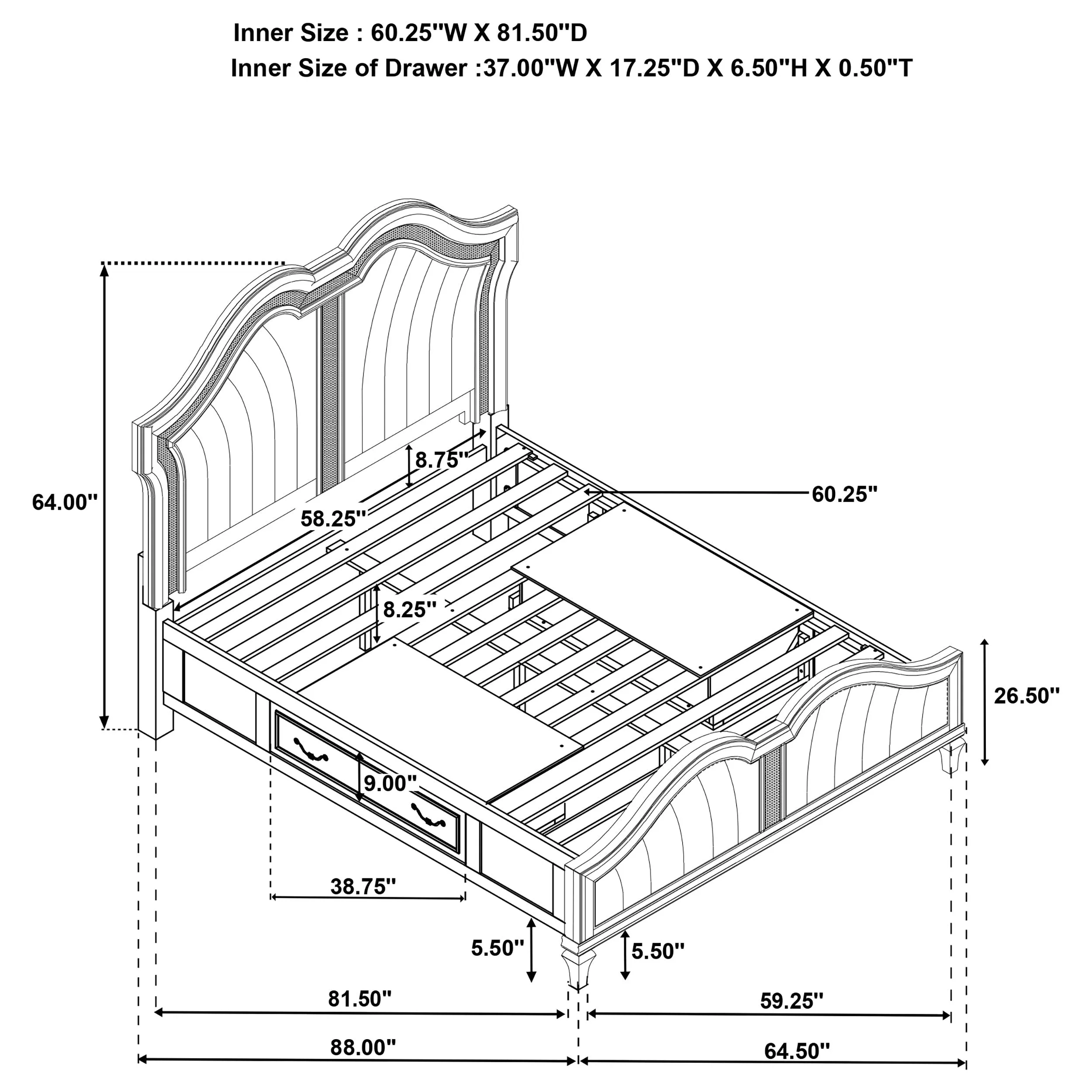 Evangeline Queen Bed