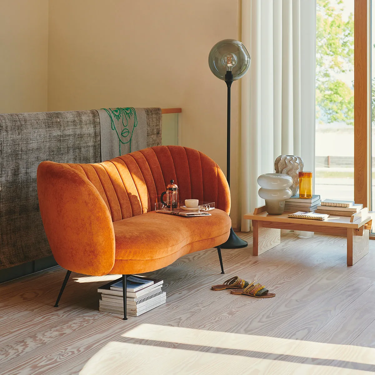 Flora Fabric 2 Seater Sofa