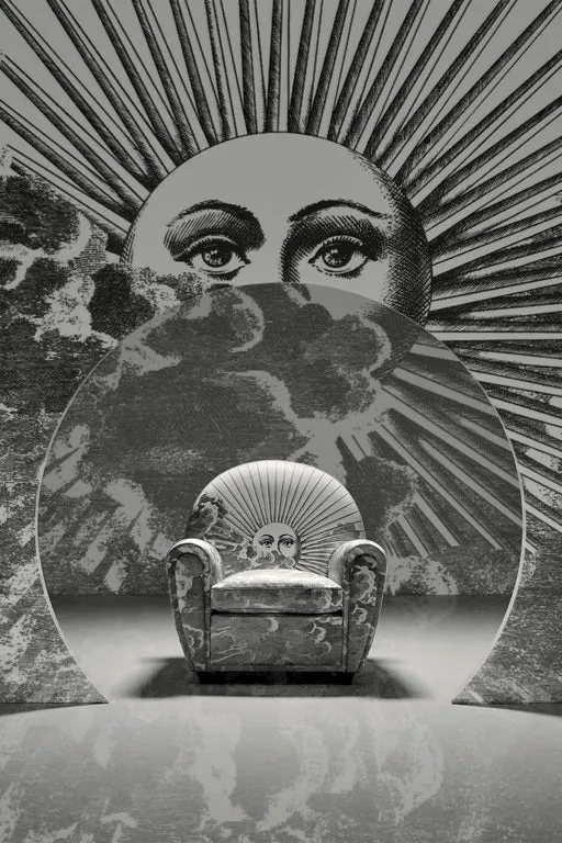 Fornasetti x Vanity Fair XC Armchair - Limited Edition