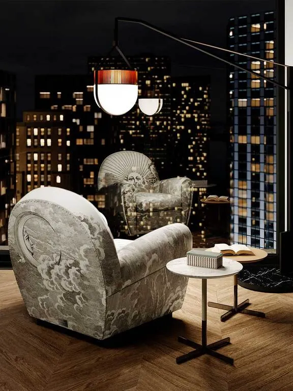 Fornasetti x Vanity Fair XC Armchair - Limited Edition