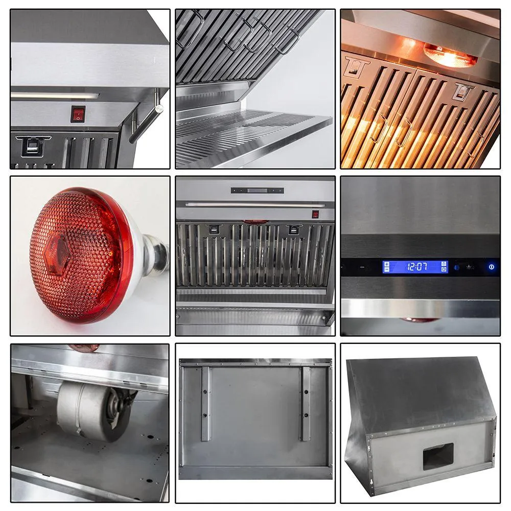 Forno FRHWM502930 Savona - 30" Wall Mount Range Hood Baffle Filter & Back Splash