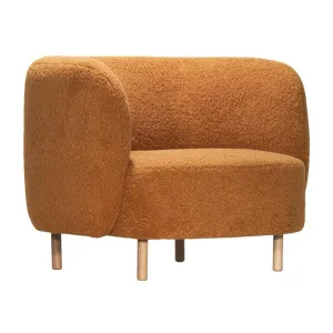 Gina Faux Sheepskin Lounge Chair