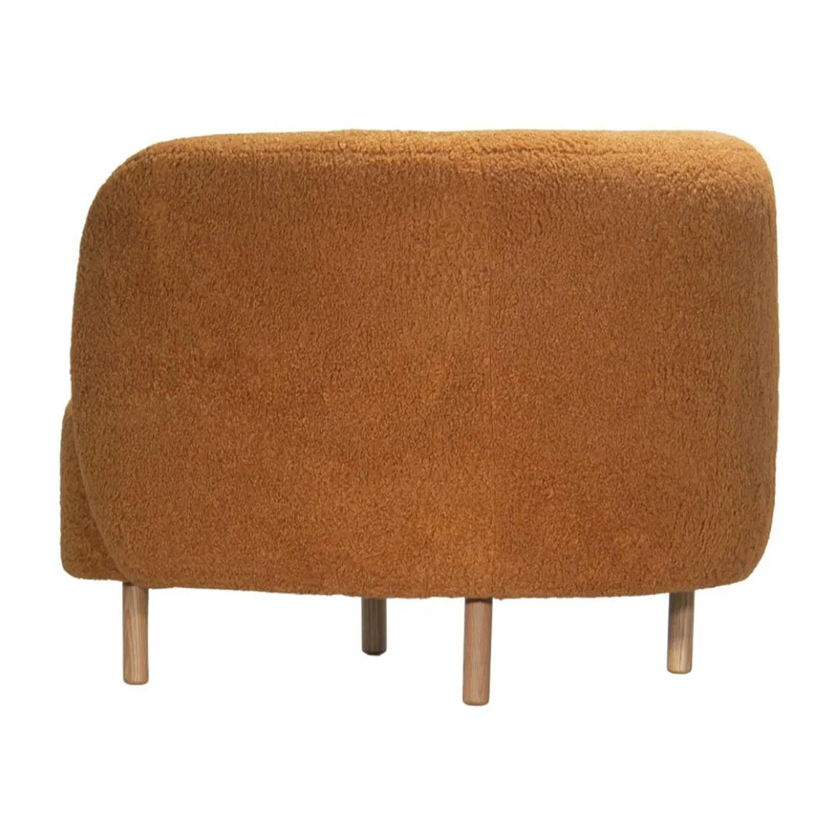 Gina Faux Sheepskin Lounge Chair