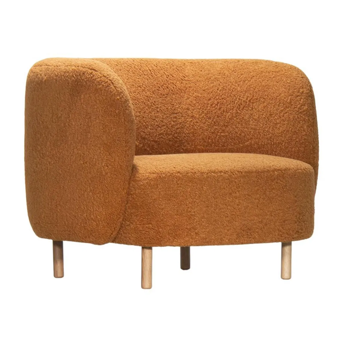Gina Faux Sheepskin Lounge Chair