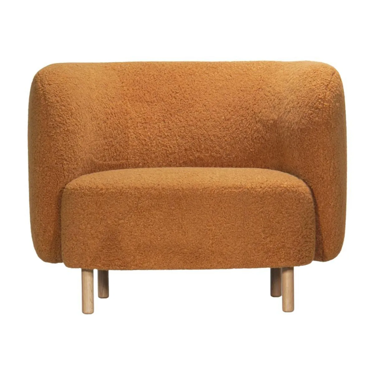 Gina Faux Sheepskin Lounge Chair