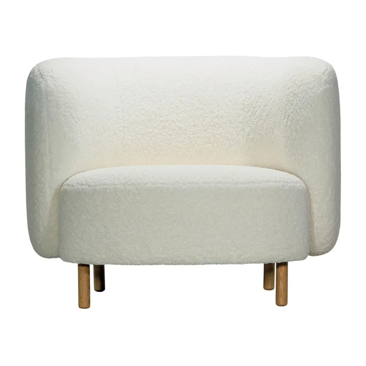 Gina Faux Sheepskin Lounge Chair
