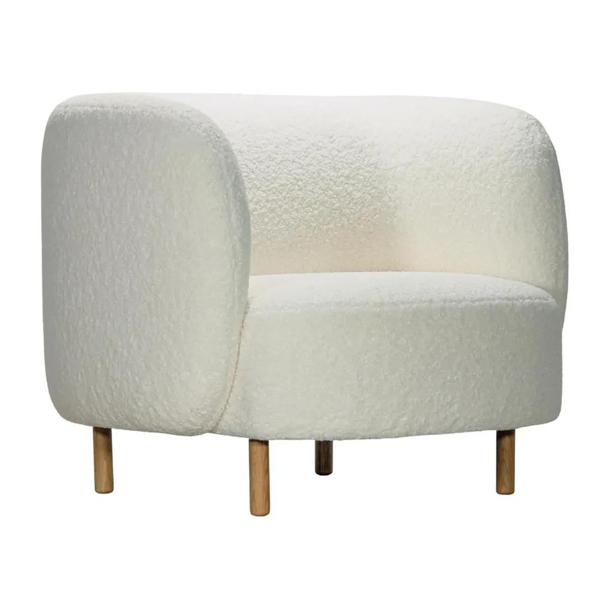 Gina Faux Sheepskin Lounge Chair