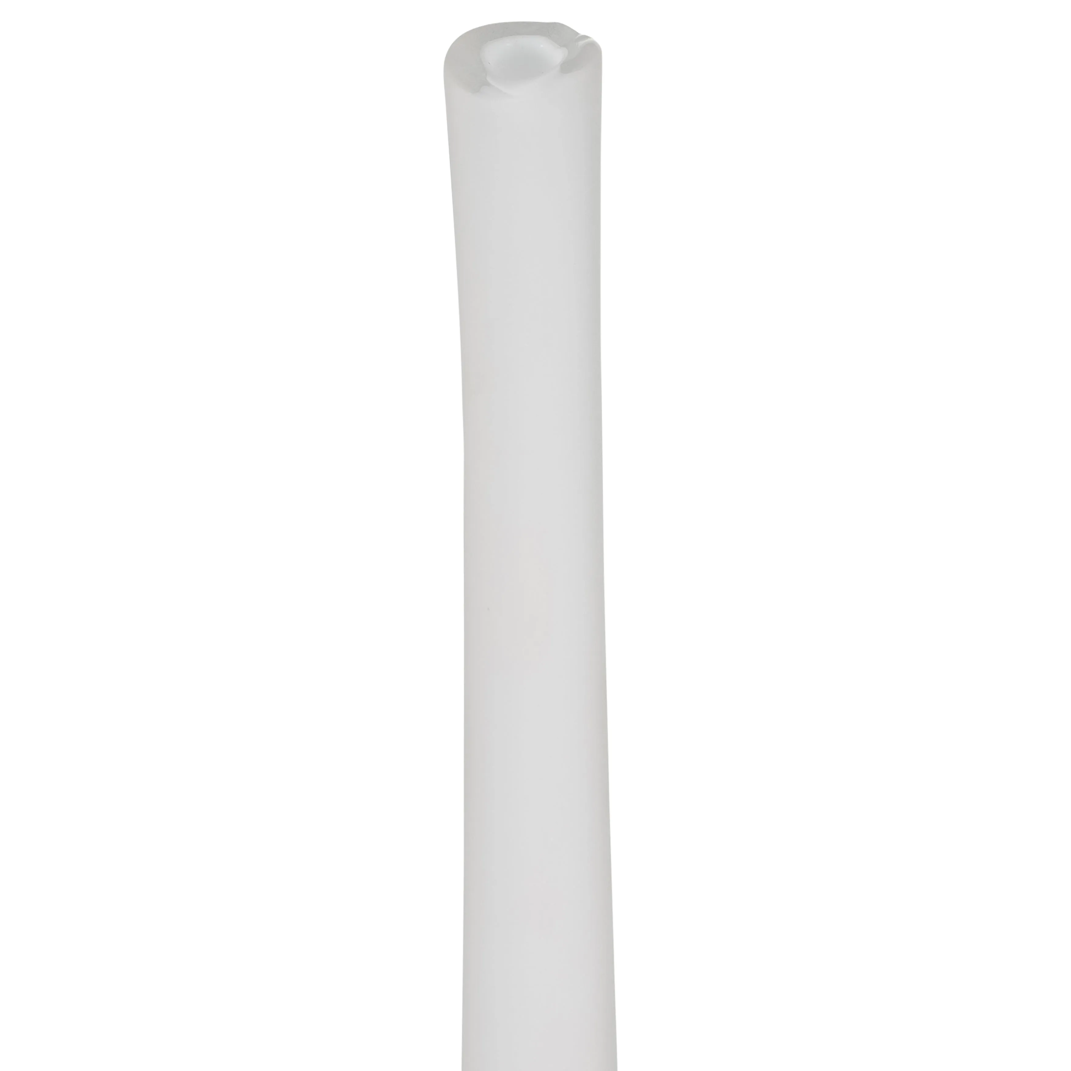 GLASS 24" LONG NECK GLASS DECOR, FROSTED WHITE
