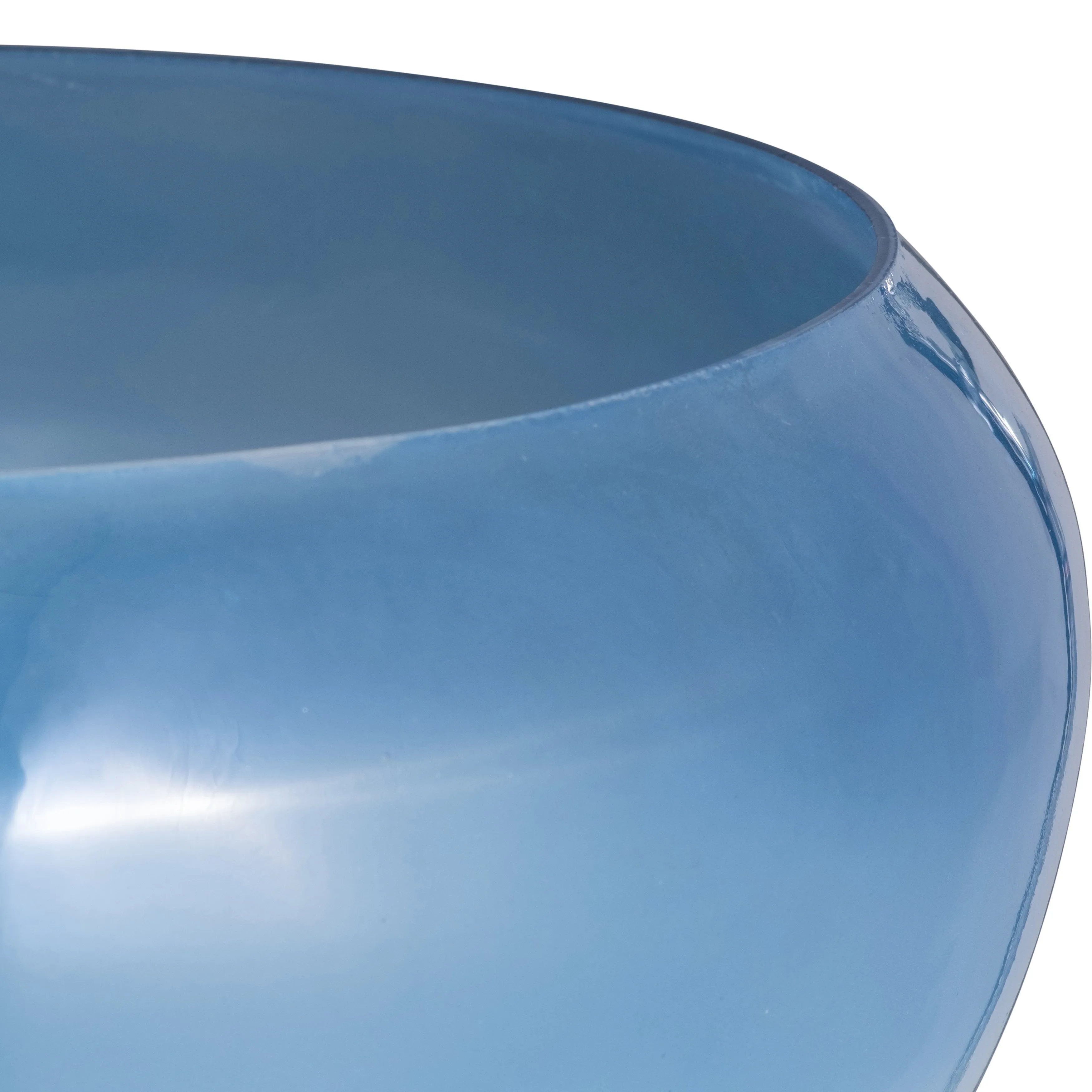 GLASS, S/2 10/14" DECORATIVE BOWLS, BLUE