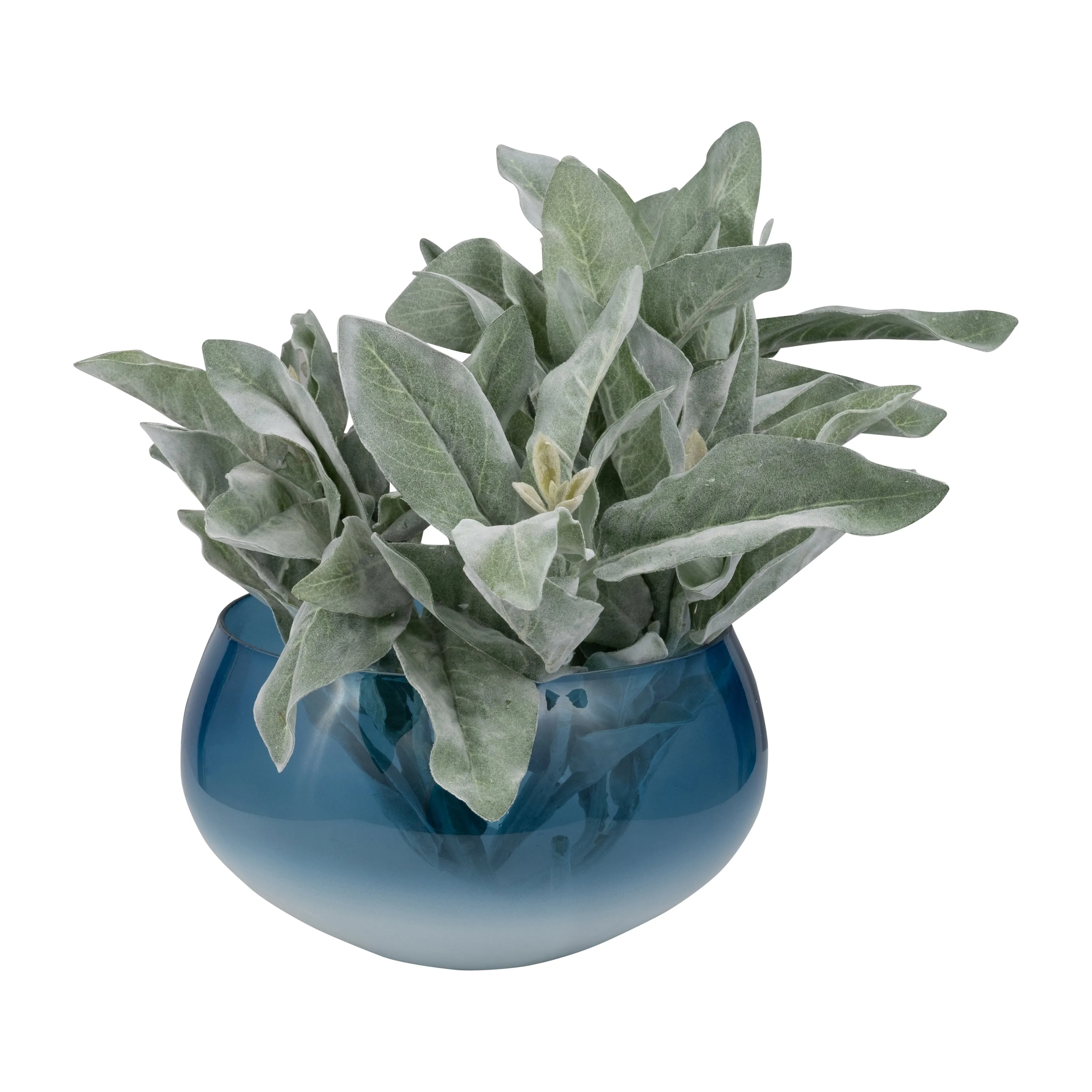 GLASS, S/2 10/14" DECORATIVE BOWLS, BLUE