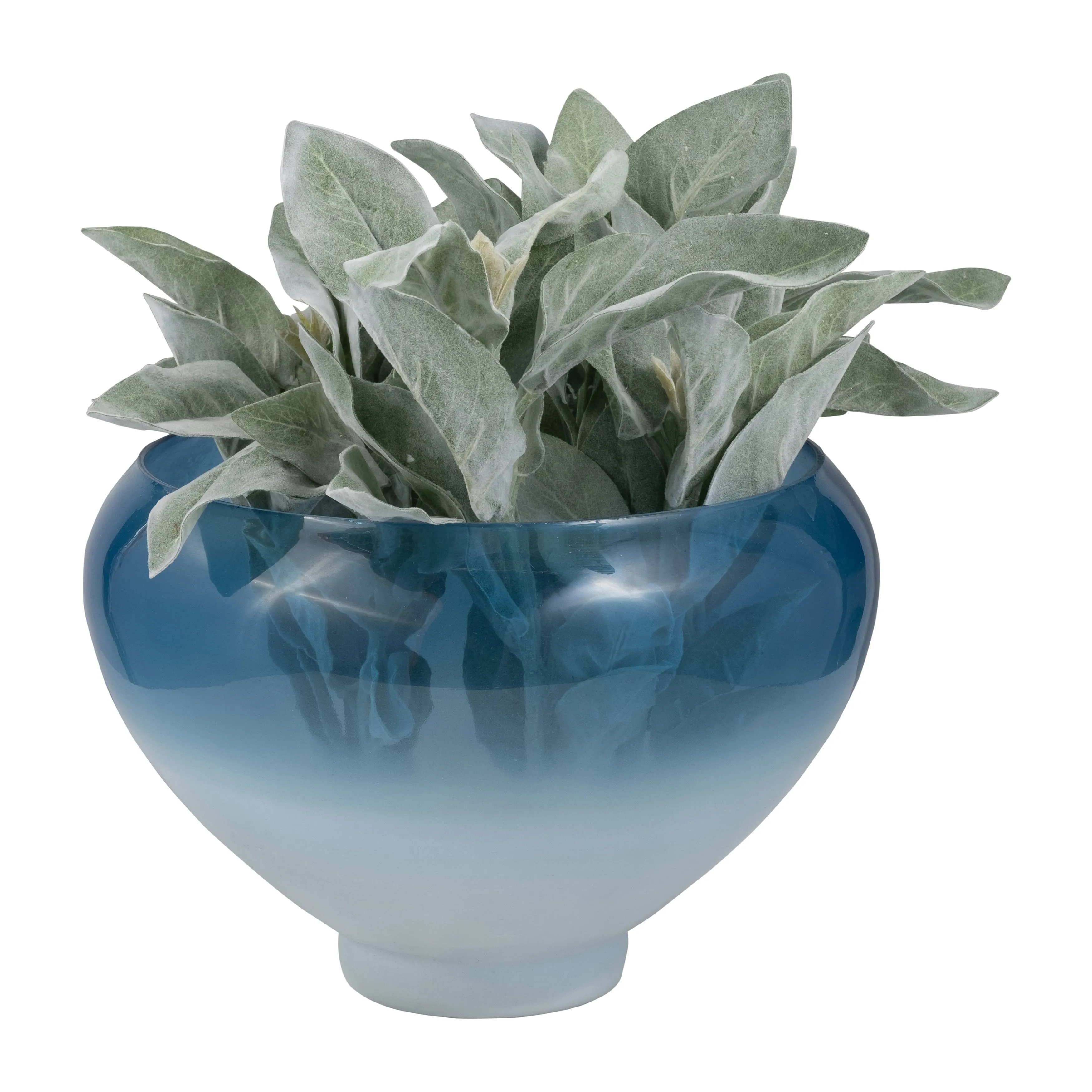 GLASS, S/2 10/14" DECORATIVE BOWLS, BLUE