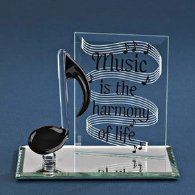 Glass Baron Figurine Music is the Harmony of Life Glass Figurine