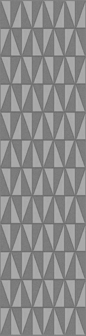 Gray Triangle Pattern Rug